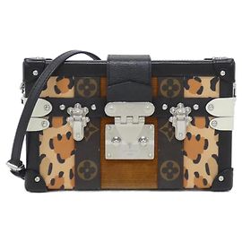 Borsa a Spalla Petite Malle Louis Vuitton Marrone