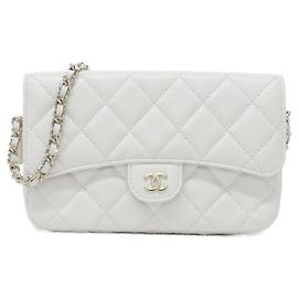 Chanel Timeless Classic Line Phone Case White
