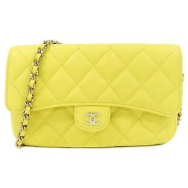Chanel Timeless Classic Line Phone Case Yellow