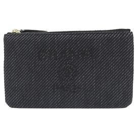 Chanel Deauville Line Pouch Black