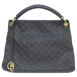 Borsa a Spalla Artsy MM in Monogram Empreinte Louis Vuitton Blu