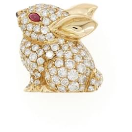 Spilla in pietre colorate Van Cleef & Arpels Giallo