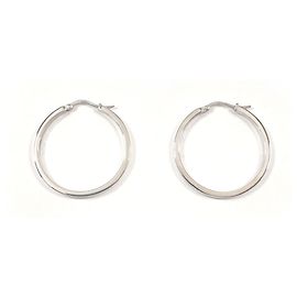 Céline Orecchini a cerchio CELINE, Argento sterling, Donna Argento