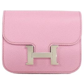 Hermès Hermes Constance Slim Wallet Pink