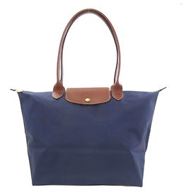 Borsa Tote Le Pliage Longchamp, Materiale in Nylon, Donna Blu navy