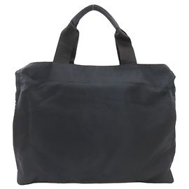 Dolce & Gabbana logo tote bag, nylon material, women's, Black