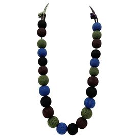 Colar Prada Multicolor em Algodão para Mulheres Multicor