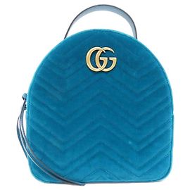 Gucci GG MARMONT Backpack Blue