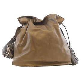Bolsa de Ombro Flamenco Loewe Marrom