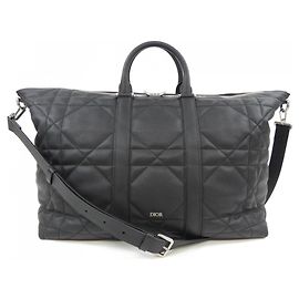 Christian Dior DIOR WEEKENDER Borsa Weekender Maxi Cannage Nero