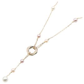 Collana Trinity Cartier, Oro Rosa Perla (Oro Rosa), Donna, e Bianco Rosa