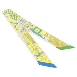Cachecol Muffler Twilly da Fábrica Hermès Amarelo