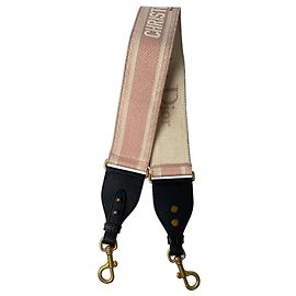 Christian Dior Dior Women's Canvas Logo Shoulder Strap Black