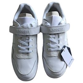 White leather Lacoste sneakers White