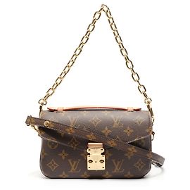 Louis Vuitton Pochette Metis New Monogram Shoulder Bag, Brown, Brown