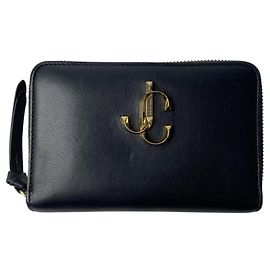 Billetera Mini con Cierre Redondo para Mujer JIMMY CHOO en Negro Negro