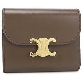 Céline CELINE Triomphe Cartera Pequeña con Solapa () en Marrón Castaño