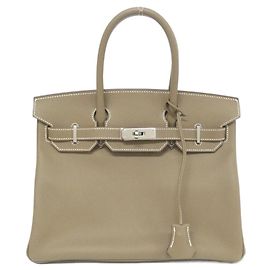 Borsa Birkin Hermès Marrone