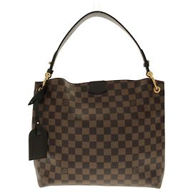 Borsa a Spalla Damier Graceful PM Louis Vuitton Marrone