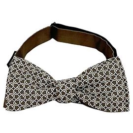 Hermès Pajarita beige % seda HERMES corbata cinta para hombre Beige