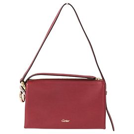 Cartier Trinity Mini Shoulder Bag Ruby Red Women's Red