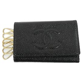 Étui à clés Chanel Timeless CC Line Noir