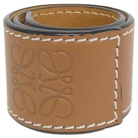 Pulseira Charm Loewe de Couro Marrom Marrom