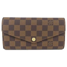 Portafoglio Sarah Damier Louis Vuitton Marrone