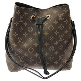 Louis Vuitton Monogram Neo Noe MM Shoulder Bag Black