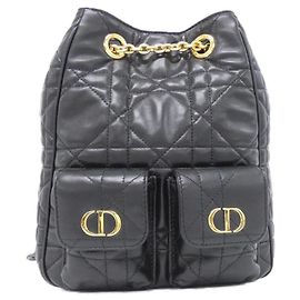 Christian Dior Calo Mittelgroßer Rucksack Schwarz