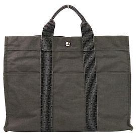 Hermès Herline Tote Bag MM in Grau Braun