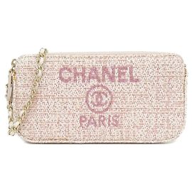Chanel Deauville Line Chain Wallet Pink