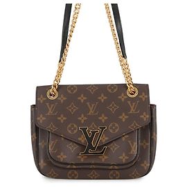 Borsa a Spalla Louis Vuitton Monogram Passy Chain da Donna Rosso