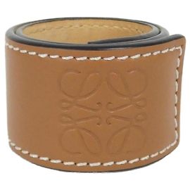 Pulseira Charm Loewe de Couro Marrom Marrom