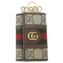 Étui à clés OPHIDIA de Gucci Marron