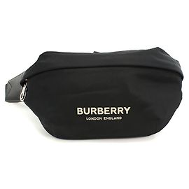 BURBERRY Men's Black Belt Bag Black
