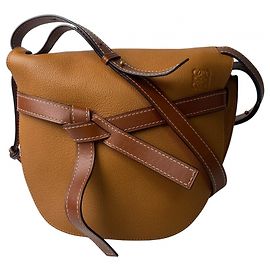 LOEWE Women's Gate Bag Medium Shoulder (Discontinued) Size Storage Crossbody Brown