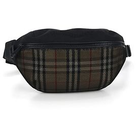 Borsa a tracolla Nova Check da uomo - Nera - BURBERRY Nero
