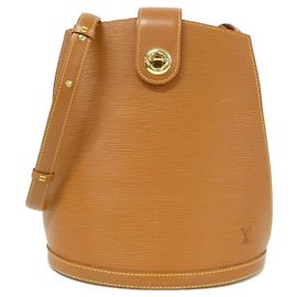 Sac à main épaule Cluny Epi Louis Vuitton Marron