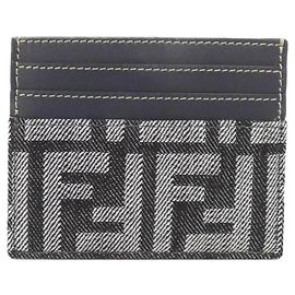 Fendi Baguette Business Card Holder/Card Case Black