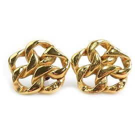 Boucles d'oreilles clips en or Chanel Doré