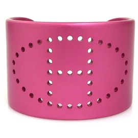 Pulseira de alumínio rosa Evelyne da Hermès Rosa