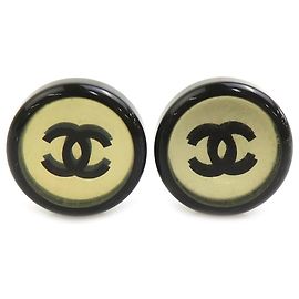 Orecchini a clip Chanel neri e argento Nero Argento