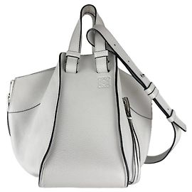 Bolsa de Ombro em Couro Hammock Loewe Branco