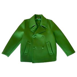 Valentino Garavani Peacoat Green Wool Green Olive green