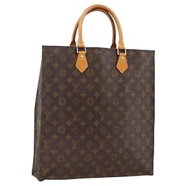 LOUIS VUITTON Sac Plat Monogram M51140 LV Auth BA11195 Monogramme
