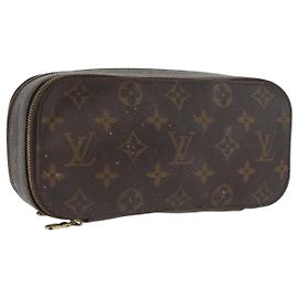 LOUIS VUITTON Monogram Trousse Blush GM Kosmetiktasche M47505 LV Auth LNZ964 Monogramm