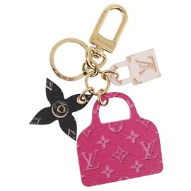 LOUIS VUITTON Monogram Porte Clés Illustrious Alma Charm Rose M00838 Auth ARZ478M Rose Monogramme