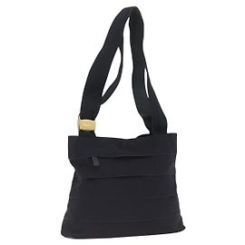 Salvatore Ferragamo Tote Bag Canvas Navy Gold Auth 173801 Golden Navy blue