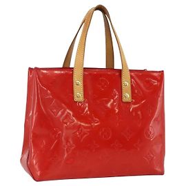 LOUIS VUITTON Monogram Vernis Reade PM Sac à main Rouge M91088 LV Auth BA11260 Rouge